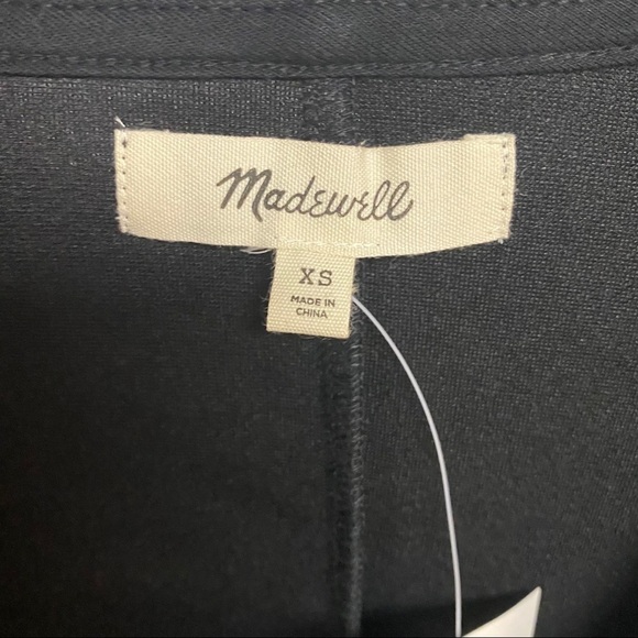 Madewell  Texture & Thread Side Tie Dress Black XS - Picture 8 of 11